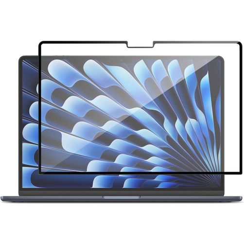 GrizzlyCoat MacBook Air 15 Pouces (2023-2026) Protection d'écran Anti-Glare Film - Compatible Coque - Noir Model A2941 / A3114 / A3241 / A3448