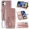 Mobigear Book Cover Leaf Clover Rose Gold Apple iPhone 12/12 Pro