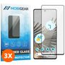 Mobigear Premium Google Pixel 7 Pro Verre trempé Protection d'écran - Compatible Coque - Noir (Lot de 3)
