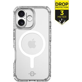 ITSKINS Level 2 HybridMagClear R Coque Transparente iPhone 17 MagSafe Coque arrière Rigide Anti-Chocs - Transparent
