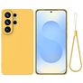 Mobigear Rubber Touch Coque Samsung Galaxy S26 Ultra Coque arrière en Silicone - Jaune