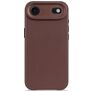 Decoded Coque iPhone Air Coque arrière en Cuir Véritable Anti-Chocs - Dark Ruby