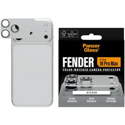 PanzerGlass FENDER iPhone 18 Pro Max Aluminium Protection caméra - Compatible coque - Argent