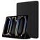 Mobigear Tri-Fold Gel Coque iPad Pro 11 Pouces (2025) Etui en TPU,Similicuir + Porte-crayon - Noir
