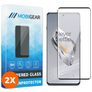 Mobigear Premium OnePlus 12 Verre trempé Protection d'écran - Compatible Coque - Noir (Lot de 2)