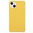 Mobigear Rubber Touch Coque iPhone 15 Plus Coque arrière en Silicone - Jaune