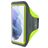 Mobiparts Comfort Fit Brassard Téléphone Samsung Galaxy S21 Brassard Coque de Sport en Neoprène - Neon Green