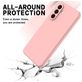 Mobigear Rubber Touch Coque Samsung Galaxy A56 Coque arrière en Silicone - Rose