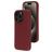 Mobiparts Coque iPhone 15 Pro Coque arrière en Silicone - Plum Red