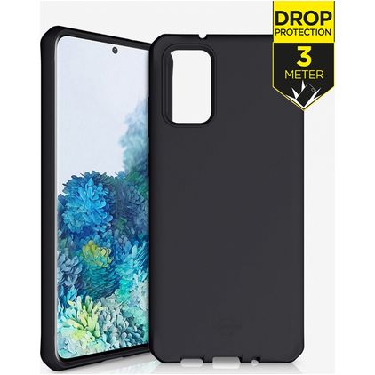 ITSkins SpectrumSolid Coque Samsung Galaxy S20 Plus Coque arrière en TPU Souple Anti-Chocs - Plain Black