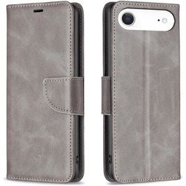 Mobigear Excellent Housse iPhone Air Etui Porte-Monnaie - Gris
