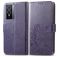 Mobigear Clover Housse Vivo Y76 Etui Porte-Monnaie - Violet
