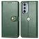 Mobigear Snap Button Housse Motorola Edge 30 Pro Etui Porte-Monnaie - Vert