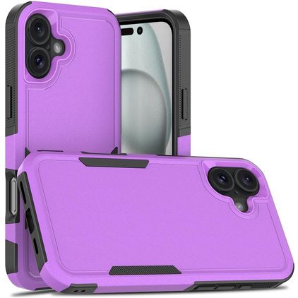 Mobigear Heavy Armor iPhone 16 Plus Plastique rigide Coque arrière Antichoc - Violet