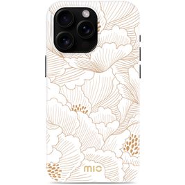 MIO Coque iPhone 16 Pro Max MagSafe Coque arrière Rigide - White Roses