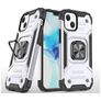 Mobigear Armor Ring Coque iPhone 13 Pro Coque arrière Rigide Anti-Chocs avec Anneau-Support - Argent