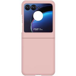 Mobigear Colors Coque Motorola Razr 40 Ultra Coque arrière Rigide - Rose pastel