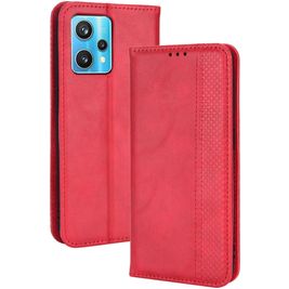 Mobigear Sensation Housse Realme 9 Pro Plus Etui Porte-Monnaie - Rouge