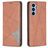 Mobigear Rhombus Slim Housse Samsung Galaxy A54 Etui - Marron