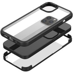 Mobilize 360 Protection iPhone 14 Pro Plastique rigide Coque arrière Antichoc - Noir