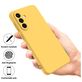 Mobigear Rubber Touch Coque Samsung Galaxy A56 Coque arrière en Silicone - Jaune