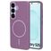 Mobiparts Slim Line Coque Samsung Galaxy S25 MagSafe Coque arrière Rigide - Imperial Purple