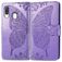 Mobigear Butterfly Housse Samsung Galaxy A40 Etui Porte-Monnaie - Violet
