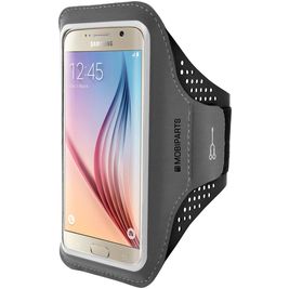 Mobiparts Comfort Fit Brassard Téléphone Samsung Galaxy S5 Brassard Coque de Sport en Neoprène - Noir