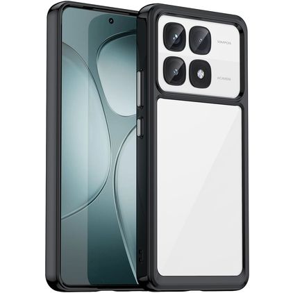 Mobigear Crystal Coque Xiaomi 14T Pro Coque arrière Rigide - Noir