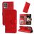 Mobigear Sunflower Housse Realme Narzo 50 4G Etui Porte-Monnaie - Rouge