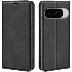 Mobigear Retro Slim Housse Google Pixel 10 Etui Porte-Monnaie - Noir