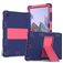 Mobigear ShieldStand Samsung Galaxy Tab A8 10.5 (2021) Plastique rigide / Silicone Coque arrière + Support - Bleu / Rouge