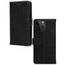 Mobilize Wallet Housse iPhone 14 Pro Max Etui en Cuir Véritable Porte-Monnaie - Noir
