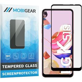 Mobigear Premium LG K51s Verre trempé Protection d'écran - Compatible Coque - Noir