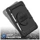Mobigear SureGrip Xtreme Coque iPad 9 (2021) Coque Arrière Rigide Antichoc + Porte-crayon + Bandoulière + Support Amovible - Noir