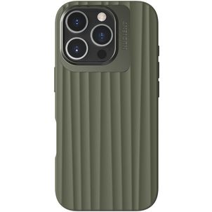 Nudient Bold Coque iPhone 16 Pro MagSafe Coque arrière Rigide - Olive Green