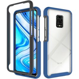 Mobigear Two-Layer Coque Xiaomi Redmi Note 9 Pro Coque arrière Rigide Anti-Chocs - Bleu