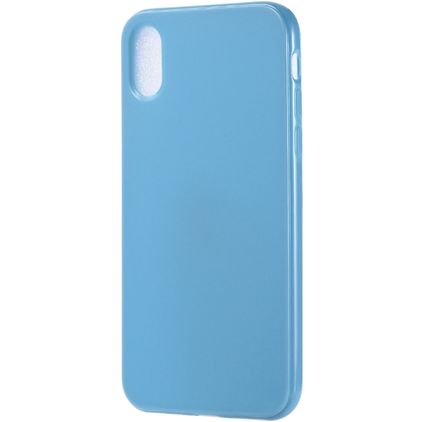 Mobigear Colors Coque iPhone XS Max Coque arrière en TPU Souple - Bleu