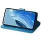 Mobigear Clover Housse OPPO Reno 7 4G Etui Porte-Monnaie - Bleu