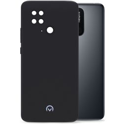 Mobilize Rubber Gelly Coque Xiaomi Redmi 10C Coque arrière en TPU Souple - Matt Black