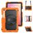 Mobigear SureGrip XGuard Coque Samsung Galaxy Tab S11 en Plastique rigide,Silicone + Porte-crayon + Bandoulière - Orange Mobigear SureGrip XGuard Coque Samsung Galaxy Tab S11 en Plastique rigide,Silicone + Porte-crayon + Bandoulière - Orange