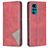 Mobigear Rhombus Slim Housse Motorola Moto G22 Etui - Rouge