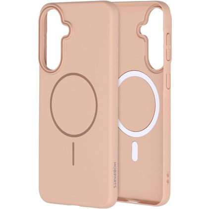 Mobiparts Slim Line Coque Samsung Galaxy A37 MagSafe Coque arrière Rigide - Dune Sand