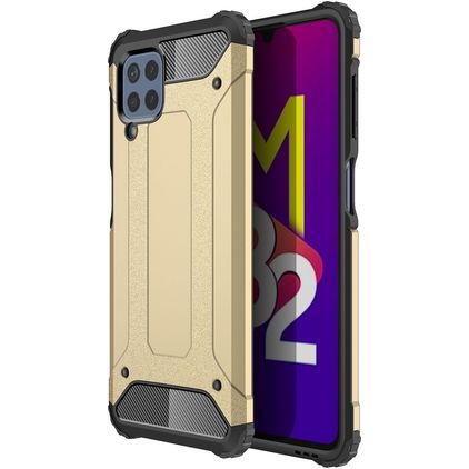 Mobigear Outdoor Coque Samsung Galaxy M32 4G Coque arrière Rigide Anti-Chocs - Or