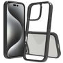 Mobigear Crystal Coque iPhone 16 Pro Coque arrière Rigide - Noir