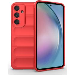 Mobigear Bumpy Samsung Galaxy A55 TPU souple Coque arrière - Rouge
