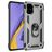 Mobigear Armor Ring Samsung Galaxy A51 Plastique rigide Coque arrière Antichoc avec bague de maintien - Argent
