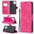 Mobigear Butterfly Samsung Galaxy A12 Étui Portefeuille - Magenta
