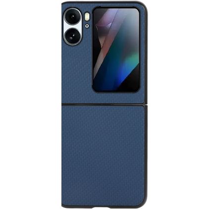 Mobigear Excellent Coque OPPO Find N2 Flip Coque arrière Rigide - Bleu