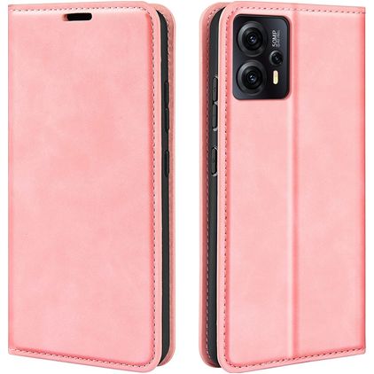 Mobigear Retro Slim Housse Motorola Moto E13 Etui Porte-Monnaie - Rose